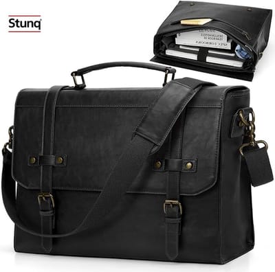 Waterdichte laptoptas voor 17,3 inch laptops - Professionele schoudertas met meerdere vakken