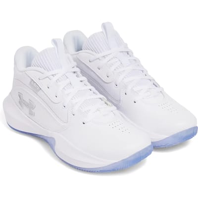 Under Armour Lockdown 7 Basketbalschoenen Sneaker Unisex 3028512 103 Wit