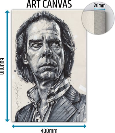 Nick Cave canvas schilderij 40x60 cm