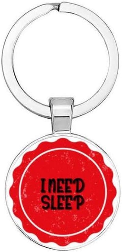 Akyol - I need sleep Sleutelhanger - Slapen - degene die wel wat slaap kan gebruiken - slapen - sleep - nachtrust - 2,5 x 2,5 CM