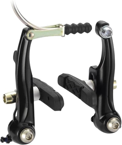 BMX Remklauw - Fiets Klem - Veilig Fietsen - Aluminium Legering - 80mm Klemlengte - Zilver