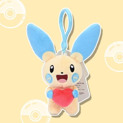 Origineel Pokemon Plusle Minun Liefdes Serie Kawaii Pluche Knuffel Speelgoed Sleutelhanger Rugzak Hanger Sleutelhanger Poppetje Verjaardagscadeaus Voor Kind