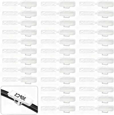 30 Stuks Kabel Labels en Klemmen voor Kabelbeheer, Nylon Kabel Identificatie Tags voor Organisatie en Opruimen