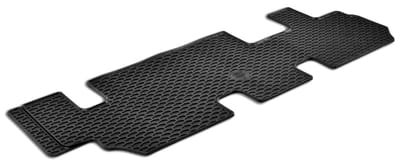 Walser DirtGuard rubberen voetmatten geschikt voor VW T5 Bus Facelift 2009-08/2015 - VW T6 Bus 04/2015-Vandaag - 3e rij
