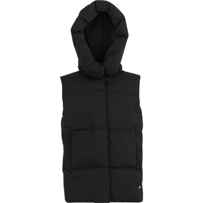 Kelse lichtgewicht gewatteerde gilet bodywarmer met capuchon voor dames