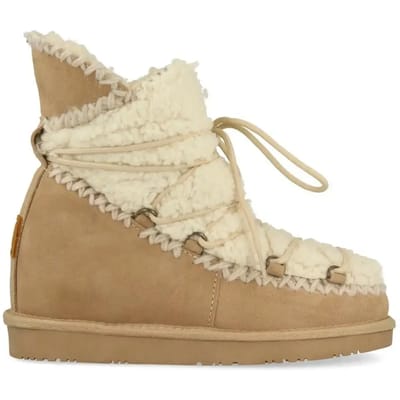 Dameslaarzen Gioseppo d'hiver beiges à lacets