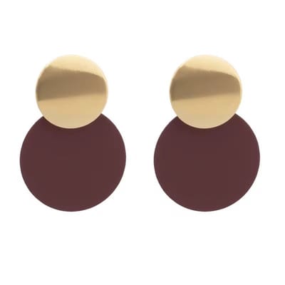 2 Rondjes oorbellen | goud gekleurd