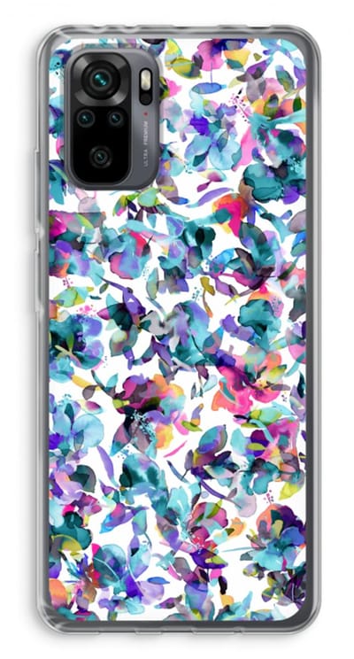 Case Company® - Hoesje geschikt voor Xiaomi Redmi Note 10 Pro hoesje - Hibiscus Flowers - Soft Cover Telefoonhoesje - Bescherming aan alle Kanten en Schermrand