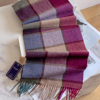 69 Kleuren Wol Dames Sjaal Luxe Kasjmier Winter Deken Wraps Casual Geruite Print Pashmina Bufanda Poncho Stola's Echarpe 32x180cm gray