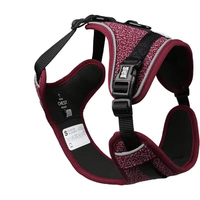 Duvoplus - Hondentuigje - Hond - Ultimate Fit No-pull Harnas Fashion S - 35-45cm - 40-52cm Plum Purple - 1st