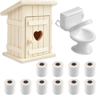 Poppenhuis Badset - Miniatuur Meubels - Poppenhuis Decoratie - Realistische Details - Schaal 1:12