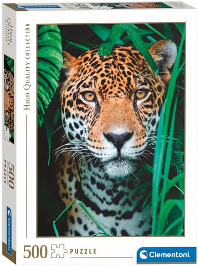 Clementoni - Puzzel - 500 Stukjes - Jaguar in de Jungle - Puzzel Voor Volwassenen - High Quality Collection