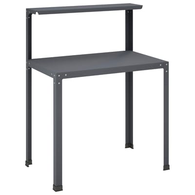 vidaXL - Planttafel - 100 - x - 50 - x - 104 - cm - Gepoedercoat - staal - Antraciet