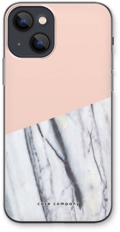 Case Company® - Hoesje geschikt voor iPhone 13 hoesje - A touch of peach - Soft Cover Telefoonhoesje - Bescherming aan alle Kanten en Schermrand