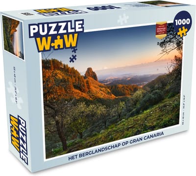 Puzzel Het berglandschap op Gran Canaria - Legpuzzel - Puzzel 1000 stukjes volwassenen
