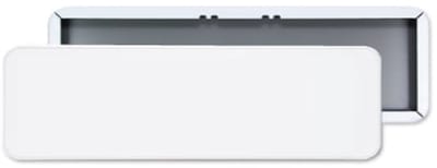 Parkeerbord 50x15 cm - blanco