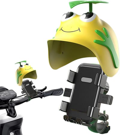 Telefoonhouder - Waterdichte en zonwerende houder - 360 graden draaibaar - Stevig en duurzaam - Telefoonhouder voor de meeste smartphones - Geschikt voor elektrische fietsen, fietsen, motorfietsen en scooters - geel