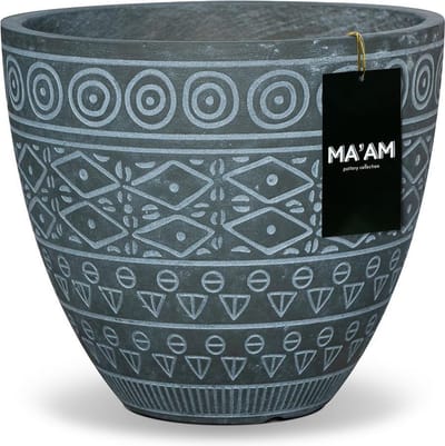 MA'AM Pottery Fay bloempot - D27x24 - Groen - Bohemian - Botanisch - Marokkaans interieur - trendy plantenpot