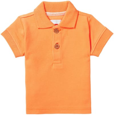 Noppies Boys Polo Berryville short sleeve Jongens Poloshirt - Tangerine - Maat 62