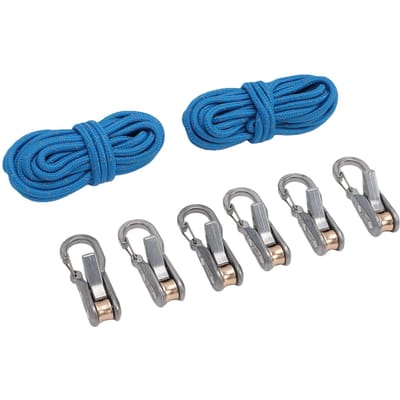 Corde avec Tendeur à Rouleau Corde Réglable Rétractable Ensemble de Serrage de Corde pour Bateau Kayak