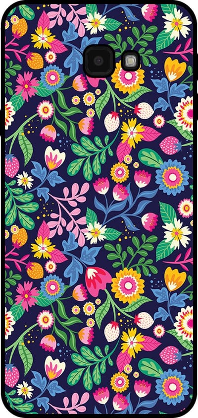 Smartphonica Telefoonhoesje Geschikt voor Samsung Galaxy J4 Plus met bloemen opdruk - TPU backcover case flower design geschikt voor Samsung Galaxy J4 Plus