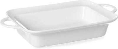 HENDI Rechthoekige tapasschaal – porselein – 0,82L – 328x189x58 mm – met handgrepen