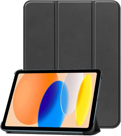 Hoesje - Geschikt voor Apple iPad A16/A18 (2025/2026) - 11 inch (11e & 12e generatie) - Dun & Stevig - Trifold Bookcase - Hard Cover - Hardcover Book Case - Tablet Hoes - Zwart