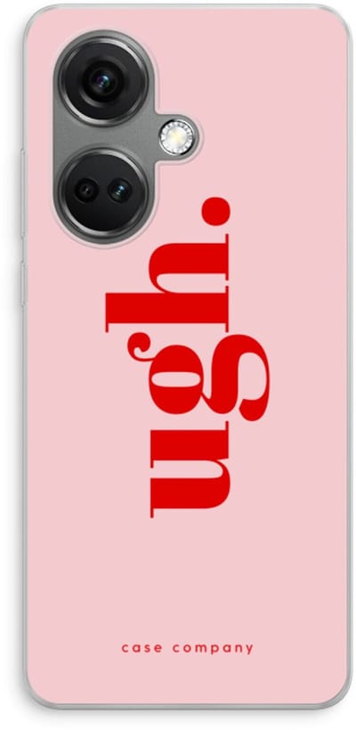 Case Company® - Hoesje geschikt voor OnePlus Nord CE 3 hoesje - Ugh - Soft Cover Telefoonhoesje - Bescherming aan alle Kanten en Schermrand