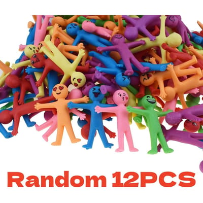 10/12 Stuks Lachende Gezichtsskelet TPR Zacht Rubber Anti-stress Speelgoed Opvouwbaar En Uitrekbaar Halloween grap en ondeugd