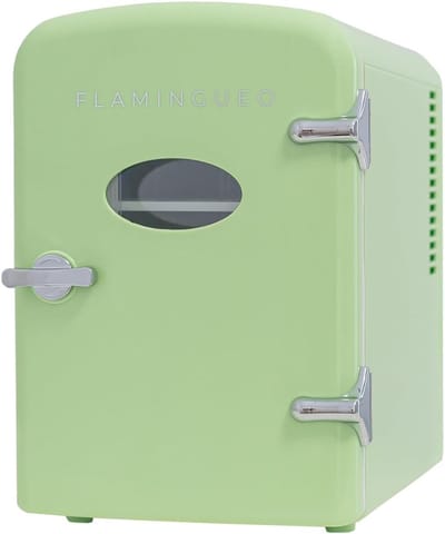 Mini Koelkast 4L (Groen) – Skincare & Cosmetische Koelkast – Warm & Koud – 12V/220V – Compacte Minikoelkast voor Slaapkamer, Auto & Bureau
