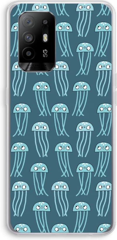 Case Company® - Hoesje geschikt voor Oppo A94 5G hoesje - Kwallie - Soft Cover Telefoonhoesje - Bescherming aan alle Kanten en Schermrand