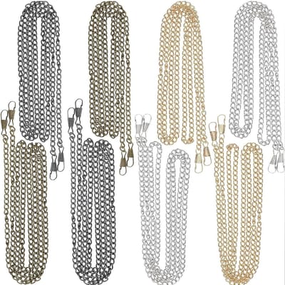 Ketting voor schoudertassen van metaal, 120 cm lang, accessoires voor zelfgemaakte tassen in 4 kleuren, ideaal voor mode en stijl