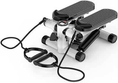 Mini Loopband - Fitnessapparaat - Thuis Trainen - Stille Hydraulische Aandrijving - 6 kg - Wit Zwart