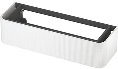 INK - Afgeronde Onderkast Gelakt 1 Lade Softclose met Gefreesd Front Tbv Grepen - 1400x450x350 Mm - Mat Wit