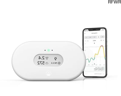 RFWR® Luchtkwaliteitsmonitor en Radon Detector met APP, WiFi en Meerdere Sensoren