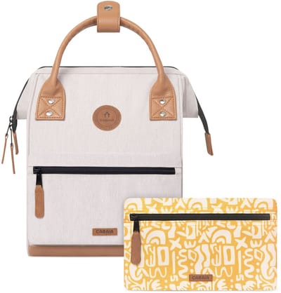 CABAIA vrije tijd rugzak rugzak met laptopvak Adventurer Melanged Backpack 10L Arequipa beige