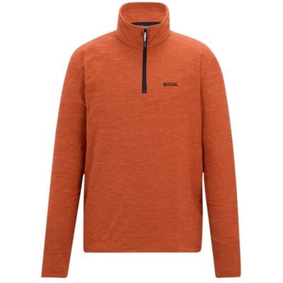 Regatta Heren Thompson Marl Half Zip Fleecejack (Roestige sinaasappel)