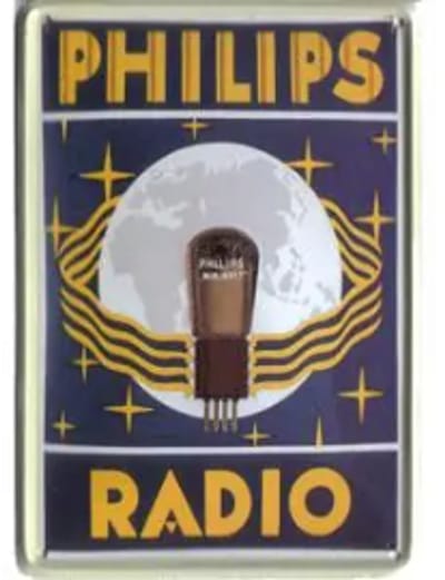 Blikken reclamebord - Philips Radio 20x30 cm