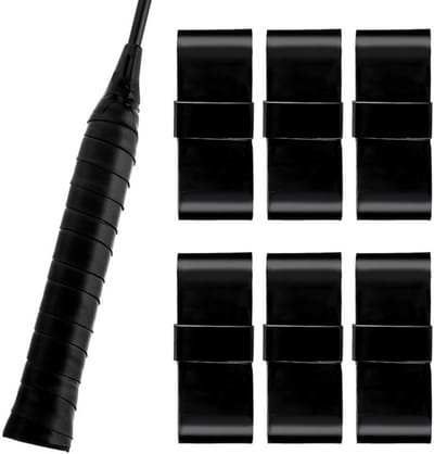 Tennis racket overgrip tape - 6 pieces - pre-cut non-slip - absorbent