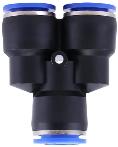 Dailygoods- Pneumatische Connectoren 8 mm - Y-Aansluitingen - Waterslang-Snelkoppeling - Roestvrij Staal - Temperatuur 0-60°C - Druk tot 10 bar - Slangconnector