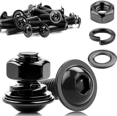 Set van 20 M5x12 Lenskop Schroeven met Moeren en Ringen - Roestvrijstalen Assortiment voor Diverse Toepassingen
