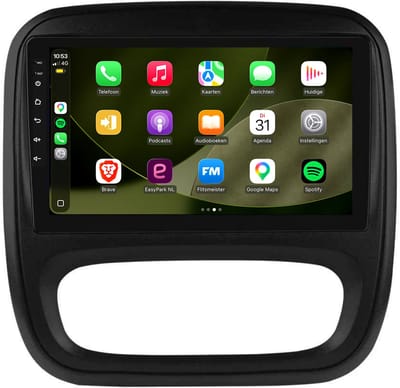 CarPlay autoradio geschikt voor Renault Trafic 3 | 2014 t/m 2021 | Android 13 | Draadloos Apple CarPlay & Android Auto | 2GB + 32GB | 8-Core processor | Davilon | 2025 model | 2014 2015 2016 2017 2018 2019 2020 2021 | Bluetooth & Wifi