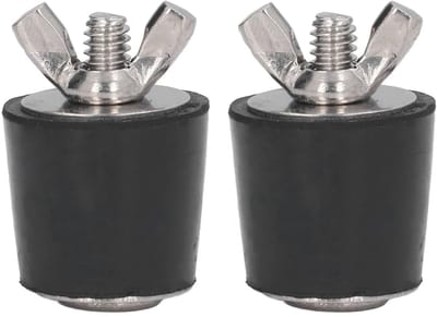 Dailygoods- Winterpluggen 2 Stuks - Robuuste Rubber Pluggen - 25mm Zwembad Winteruitbreidingspluggen - Antivriespluggen - Buisstop voor Skimmers - Bescherming tegen Winterse Schade - Zwembadplug