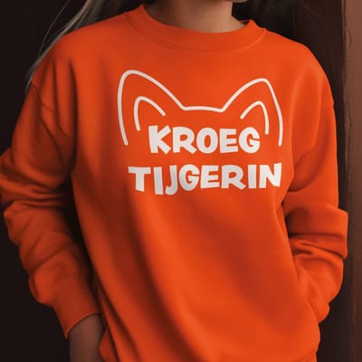 Oranje Koningsdag Trui Kroegtijgerin XS