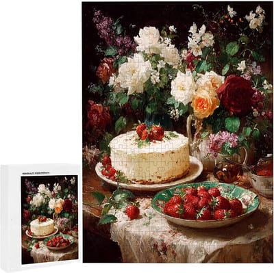 Volwassen Puzzel - Bloemen Puzzel - Ontspannend Spel - Gedetailleerd Ontwerp - 87x57cm - Kleurrijk