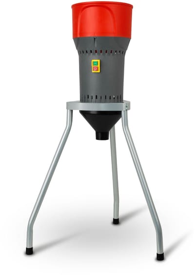 EBERTH Elektrische Graanmolen met Onderstel - 1000W - 6L Trechter - RVS Mes - 5 Zeven - Voermolen