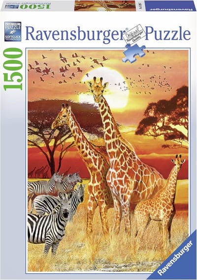 Puzzel 1500 Stukjes - Adembenemende Afrikaanse Zonsondergang