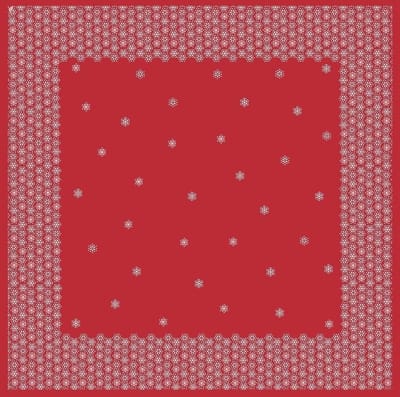 Duni Napperon Scandi 84 Cm Papier Rood
