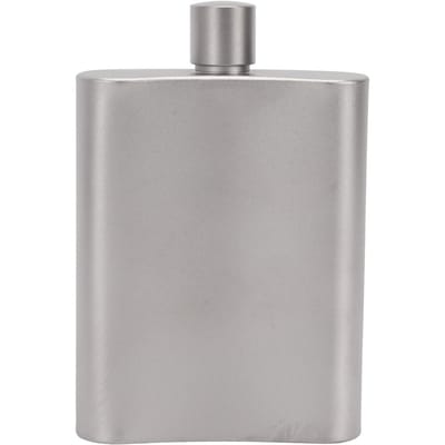 Gourde Portable en Titane 100ML Petite Légère Étanche Bouchon à Vis Facile à Transporter pour Camping Randonnée Voyage en Plein Air gray