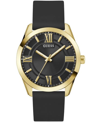 Guess Elliot GW0894G2 Horloge - Siliconen - Zwart - Ø 44 mm